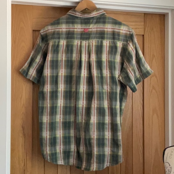 Sherpa Adventure Gear Men’s SETI casual plaid button up, short sleeve shirt. L - Picture 4 of 13